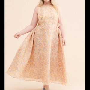 Selkie pinafore puffy dress 4X